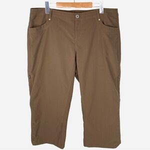 Kühl Trekr Legendary Capri Crop Hiking Pants - Brown - Size 14